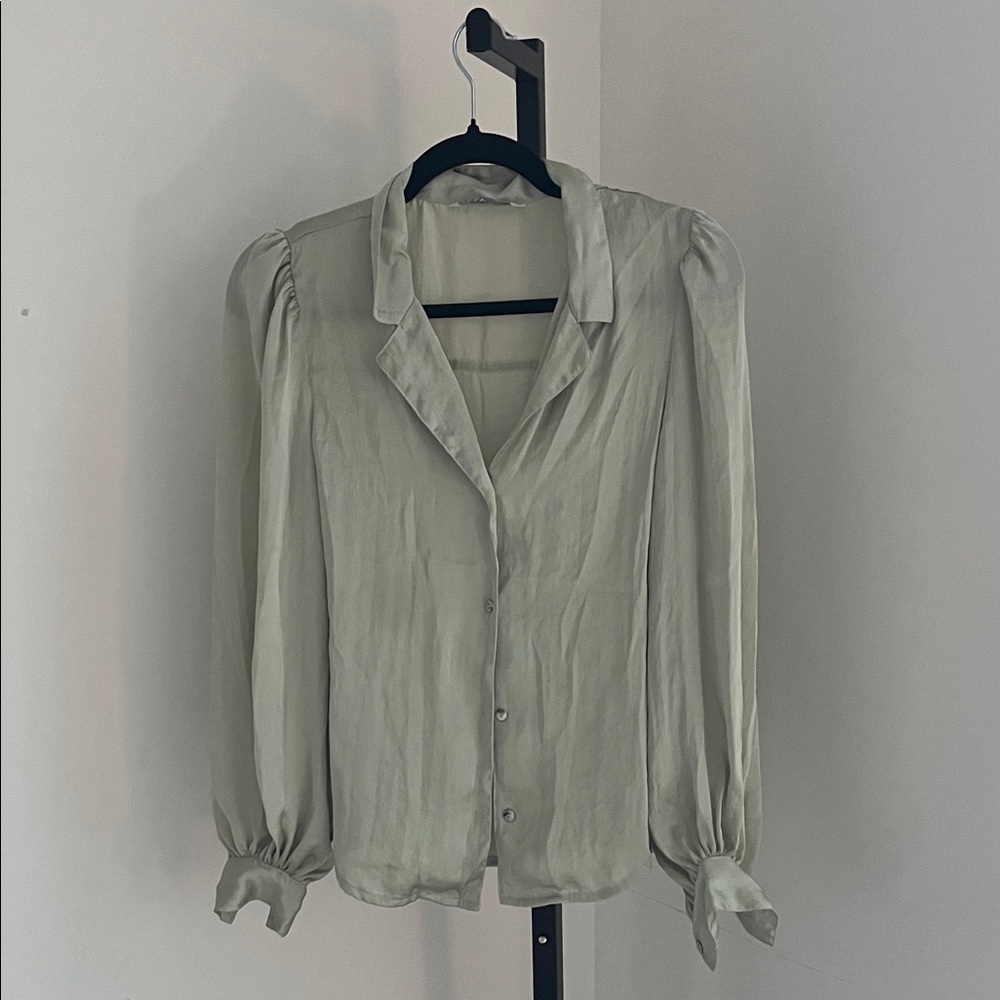 Only Light Green Women's Blouse